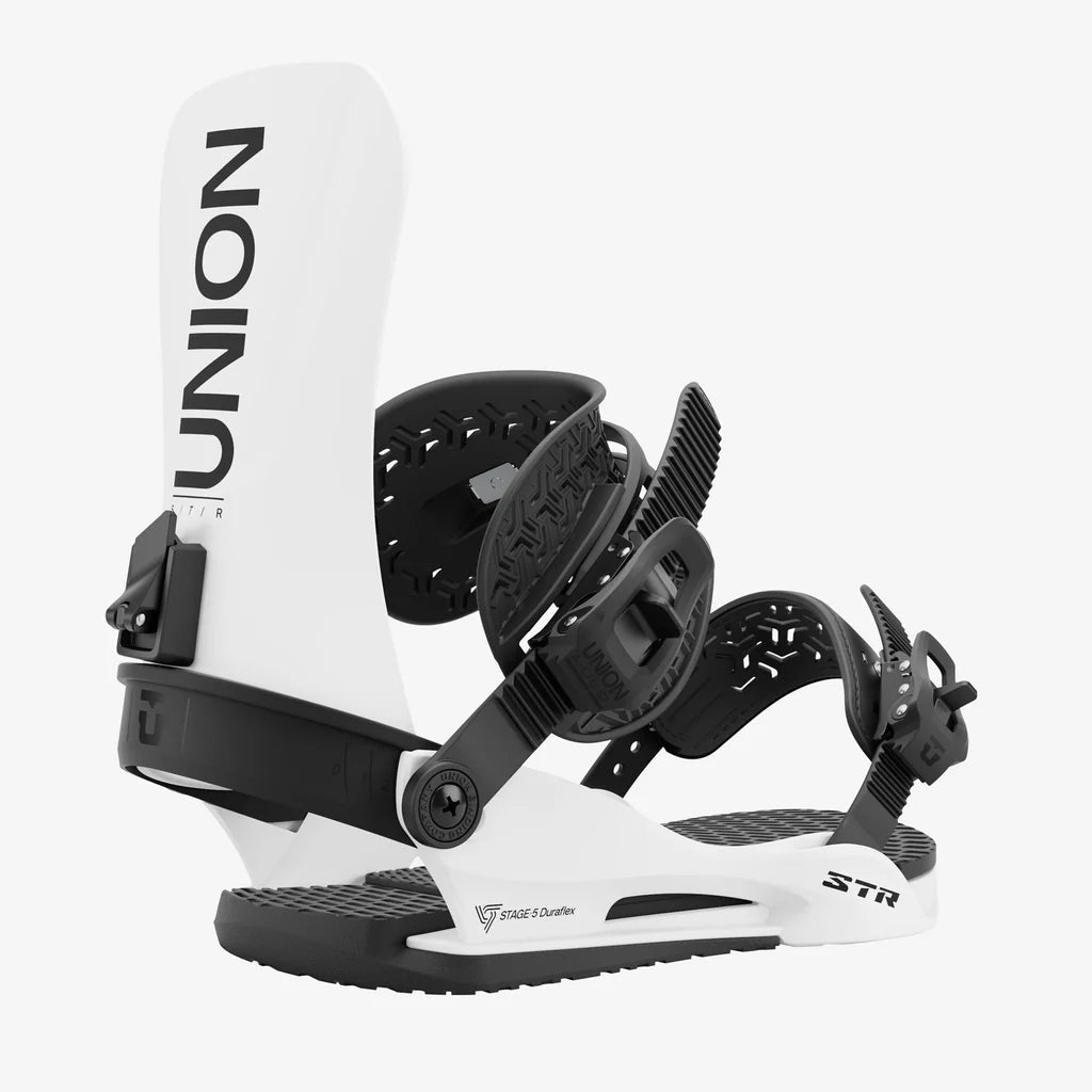 Union: 2025 STR Snowboard Binding (White) - Motion Boardshop