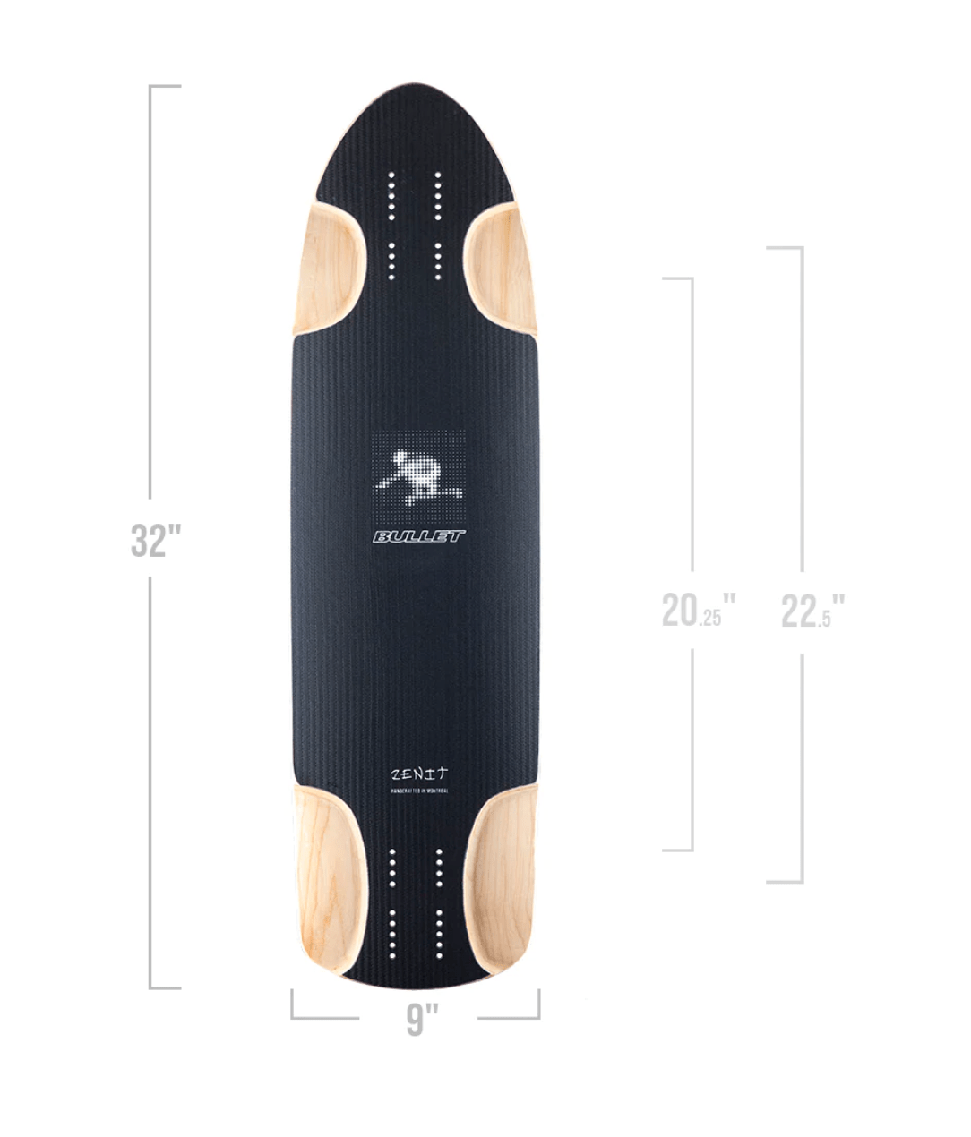 Zenit: Bullet Longboard Skateboard Deck - Motion Boardshop