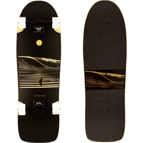 Landyachtz: ATV Ditch Life Dark Wave Longboard Skateboard Complete - Motion Boardshop